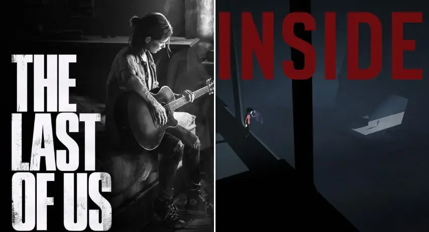 Exemplos de gamificação para redes sociais com the last of us e inside